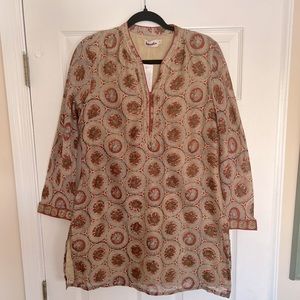 NWT Brown-Tan Blouse From India Size M